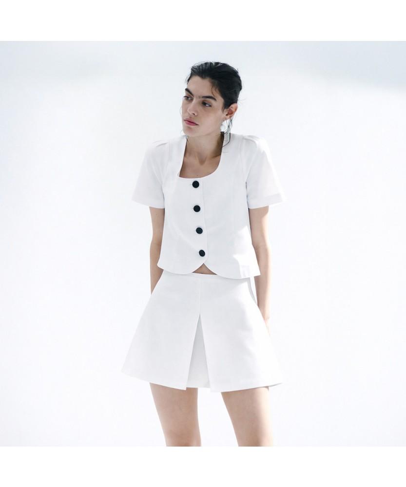 Lor Seoul Slit Point Mini Skirt_Cbsk250702