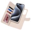 For iPhone 15 Pro Wallet Case Compatible with MagSafe Anti-Drop Detachable PU Leather Phone Cover