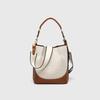 Fashi Canvas Eimer Tasche mit Einsätzen Designer Damen Handtaschen Luxus Pu Leder Schulter Crossbody Taschen mit Breitem Riemen Tragetaschen