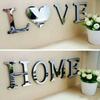 Letters Love Furniture Mirror Tiles Wall Sticker  Art Decor