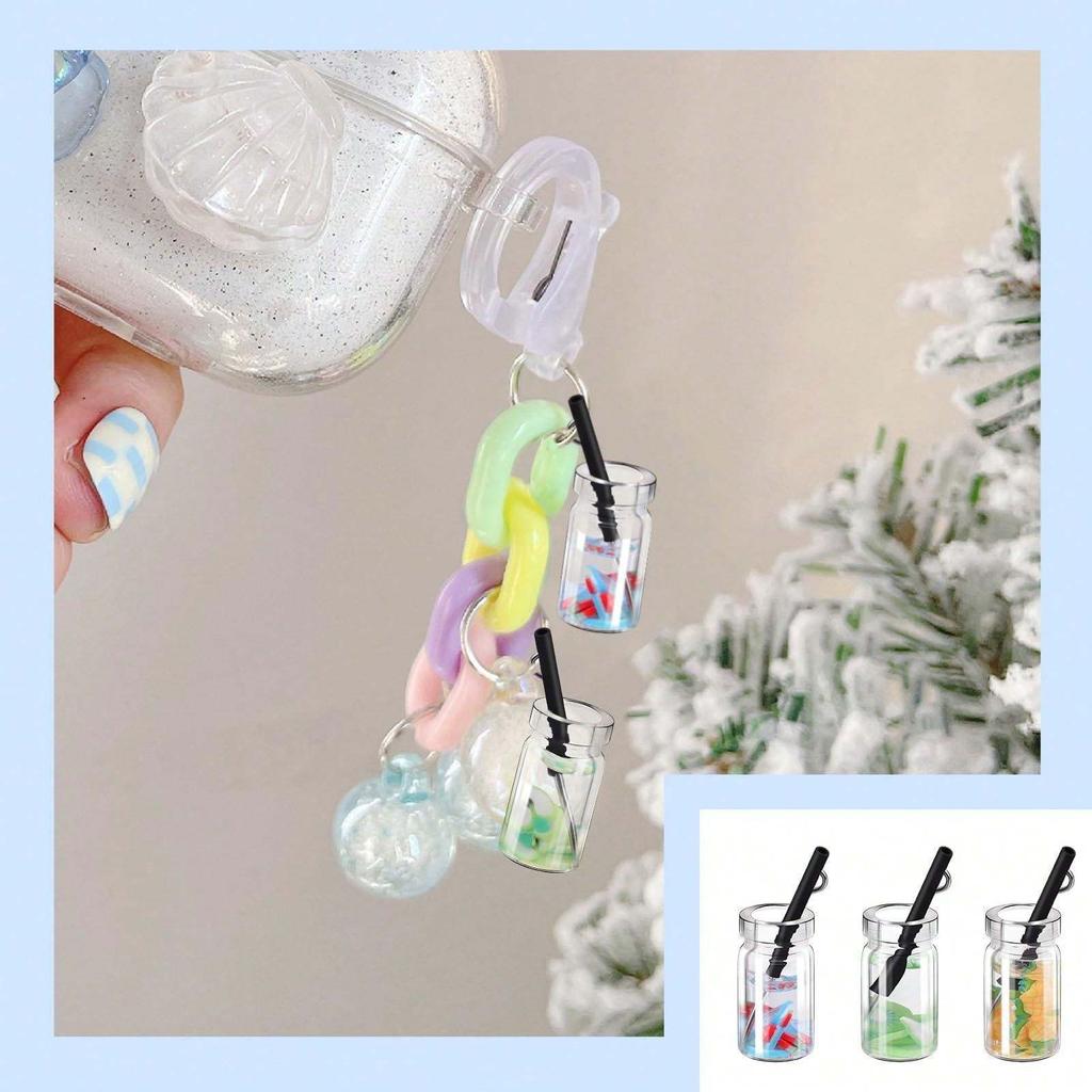 5/10/20pcs Random Mixed Round Fruit Cup Pendant Water Cup DIY Bracelet Necklace Earrings Keychain Foot Chain Pendant