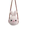 Crochet Animal Pattern Pendant Car Rearview Mirror Knitted Hanging Ornament Interior Charm Decoration Gift for Women Men