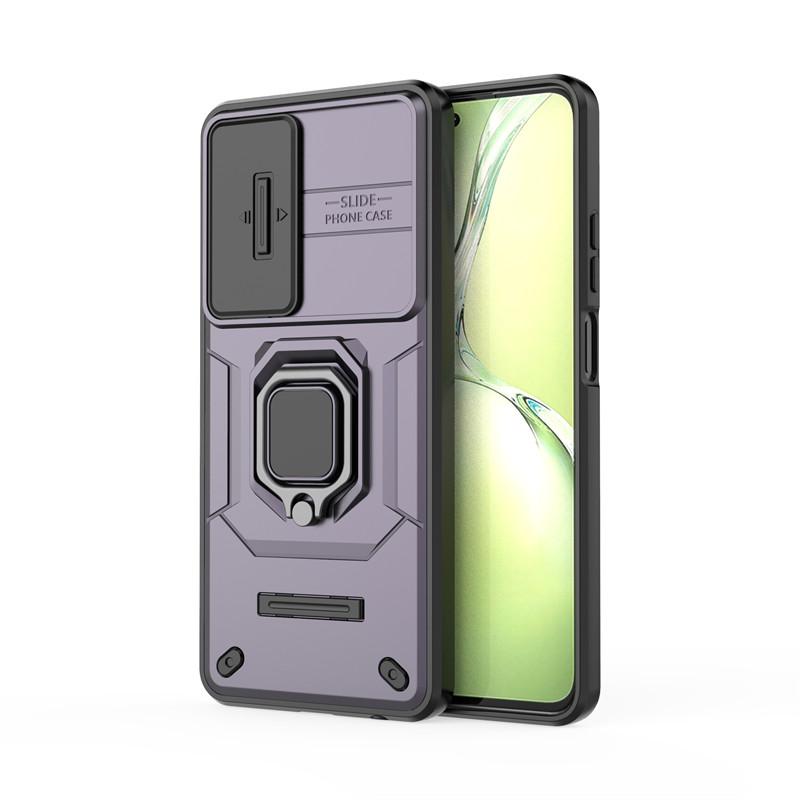 

For OPPO A80 5G Case Slide Camera Phone Case For OPPO A80 5G Cover Funda Armor Hard PC Shockproof Back Cover For OPPO A80 5G OPPO A80 5G фиолетовый