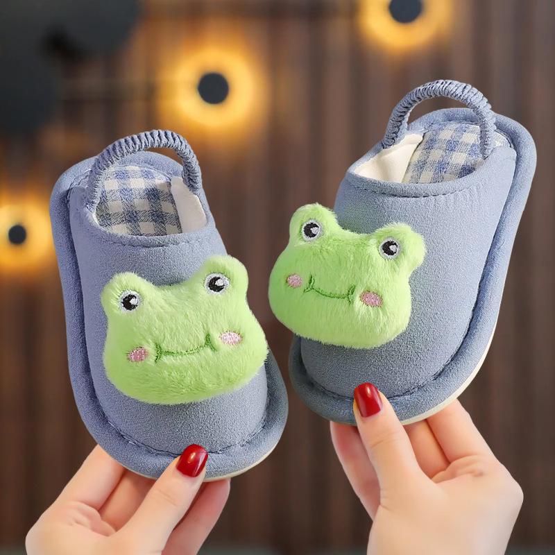 Unisex Cute Panda Slippers for Kids (1-5 Years), Anti-slip Elastic Band, Spring/Autumn