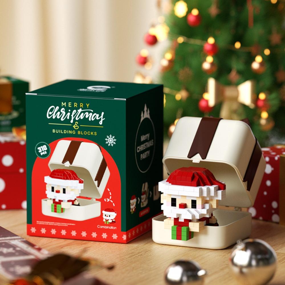 

Children s Gift Building Blocks Merry Christmas Christmasl Model Exquisite Mini Ornament Santa Claus