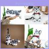 Chaveiro de Pelúcia Husky Com Enchimento de Algodão Macio Para Crianças e Colecionadores