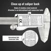 6 Inch 150mm Digital Vernier Caliper Stainless Steel Micrometer Measuring Tool Depth Ruler
