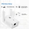 [2 Pieces] 300 Mbps Wifi Repeater - E.F.CONNECTION - Easy Configuration - 200m² Coverage - WPA/WPA2 Security