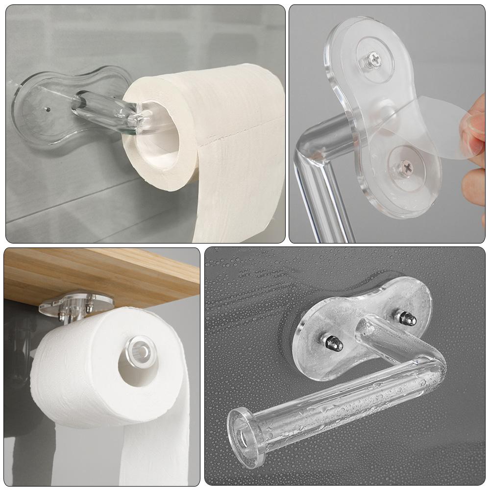 Bathroom Sundries Holder Toilet Paper Holing Rack Tissue Shelf Dispenser Wall-mounted