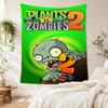 Plants Vs Zombies Retro Tapestry Handmade Look Great For Living Room Reading Corner Studio Wall Versatile Decor Hand Painted Style