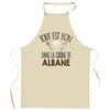 Kitchen Apron - Planetee "Everything Is Good In the Kitchen" (Albane) - Personalized Name - Thick Cotton - Printed In France