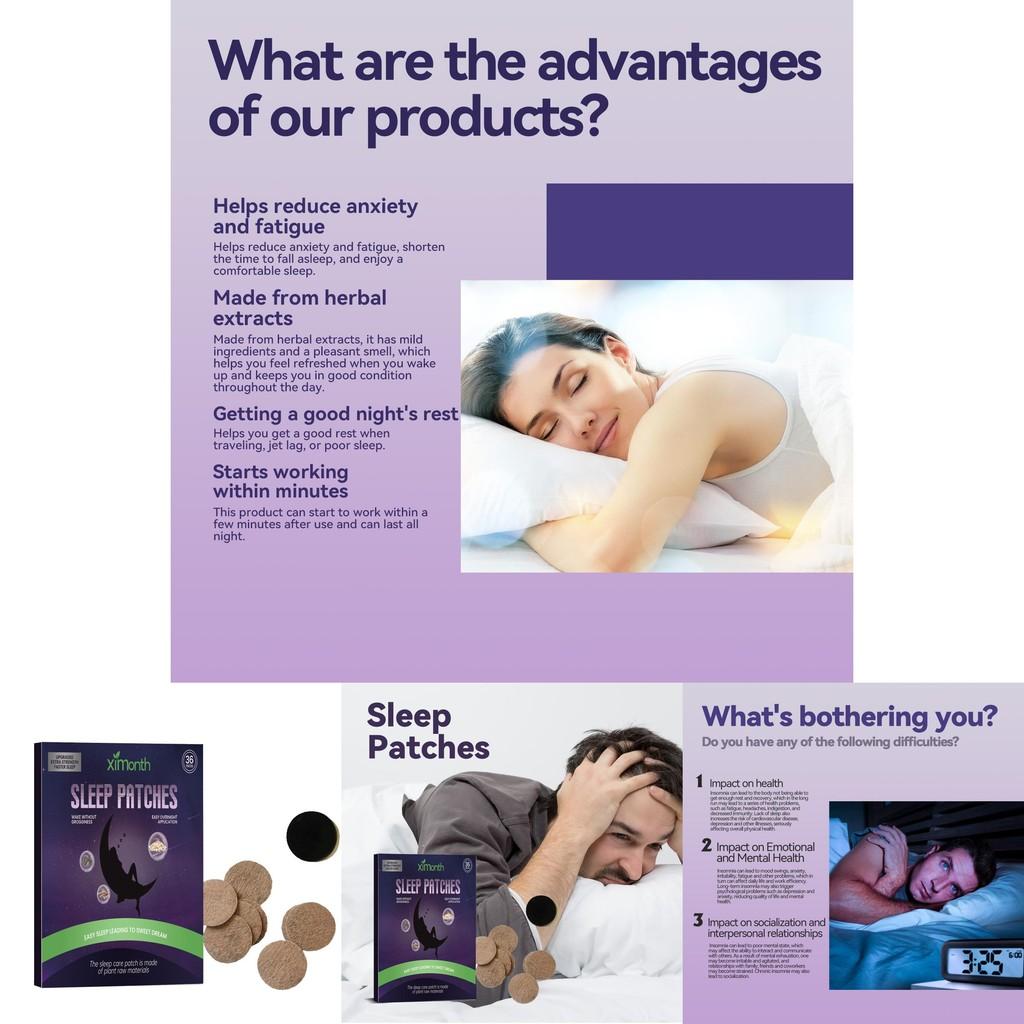 Ximonth Sleep Patches For Restful Sleep And Stress Relief 36 Pieces For Enhanced Sleep Quality