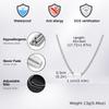 Vnox Stainless Steel Box Chain Necklace for Men, Geometric Square Adjustable Metal Neck Chain, Fashion Casual Hip Hop Jewelry