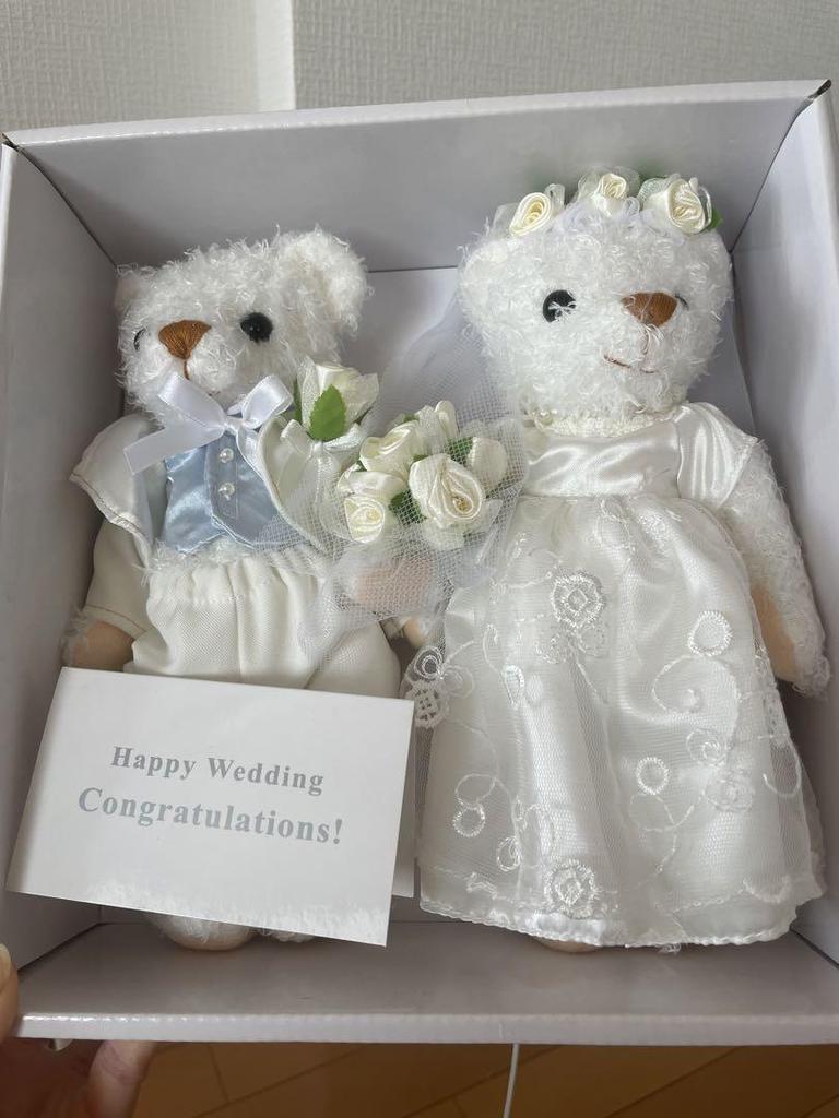 [USED] wedding teddy bear