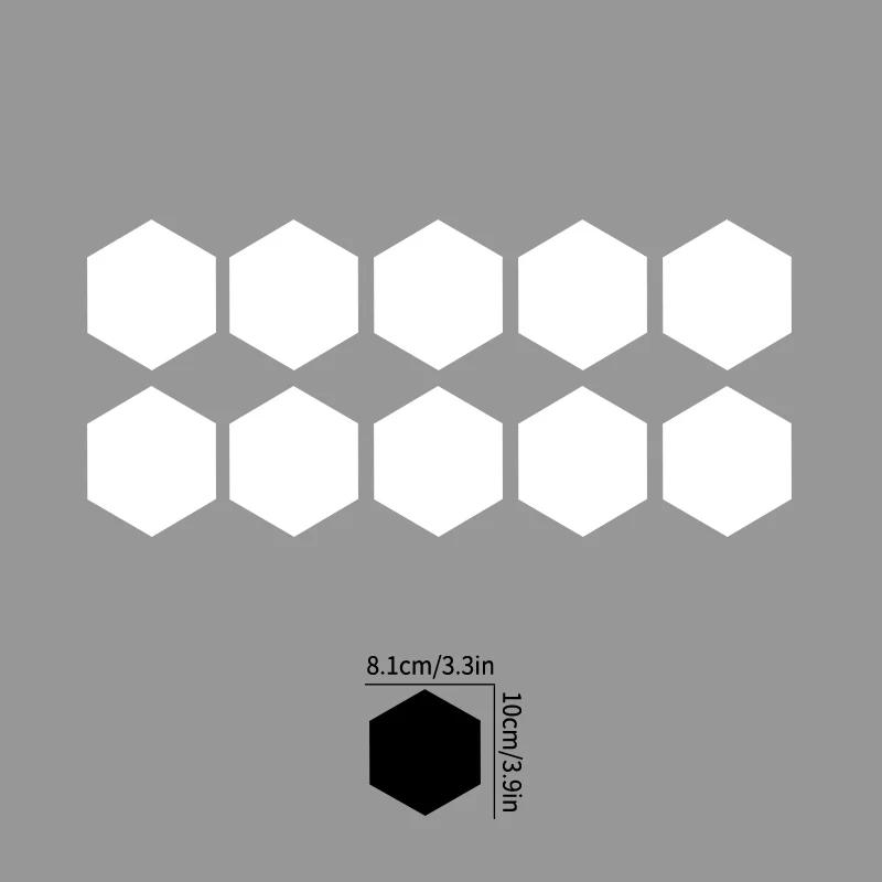 10PCS Hollow/solid Honeycomb Car Stickers DIY Sport Auto Side Door Decoration Vehicle Whole Body Vinyl Decals Open Style Styling