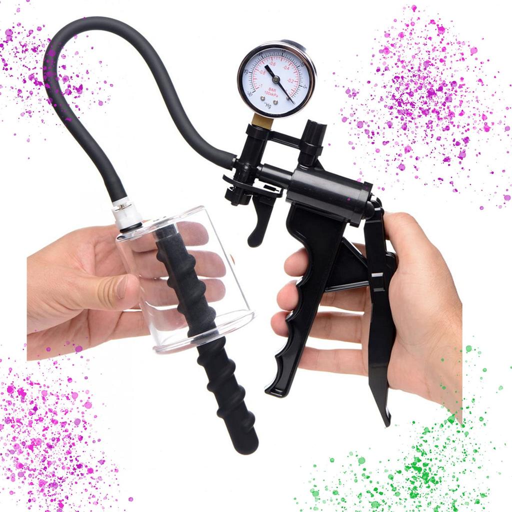 ForstST Prostate Massage Manual Vacuum Suction Massage Prostate Stimulator Anal Pump Massager for Men and Fully Sex Toys Women, Waterproof,