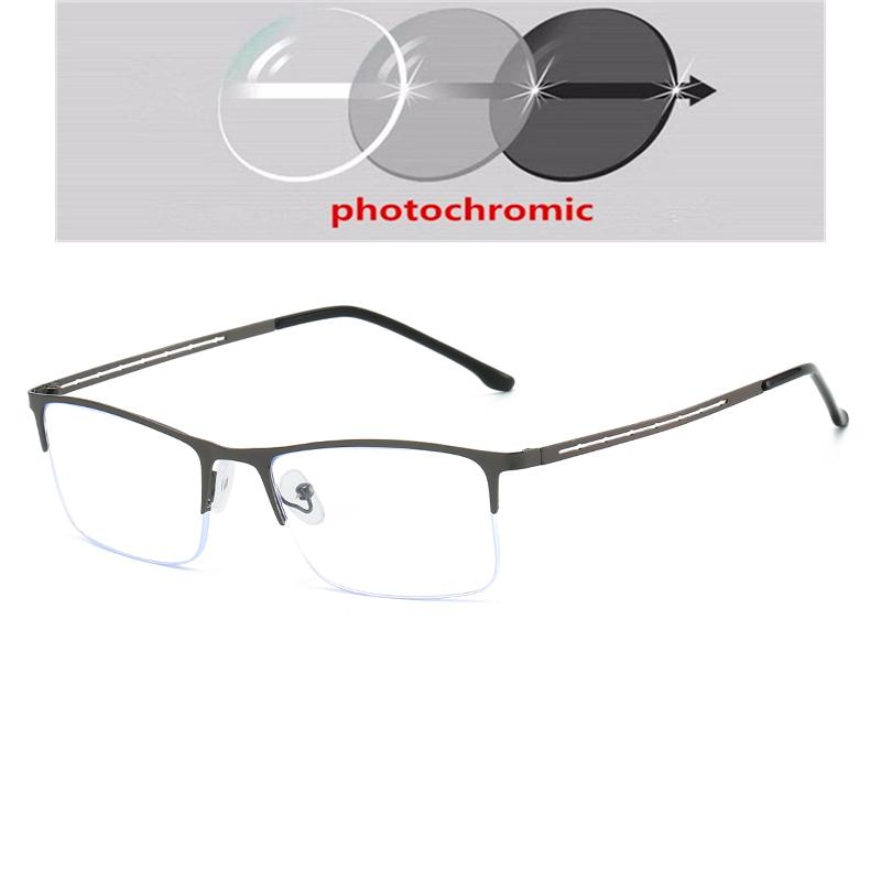 Half Frame Square Nearsighted Glasses For Women Men Fashion Shortsighted Optical Spectacles With Prescritpion -0.5 -0.75 To -6.0