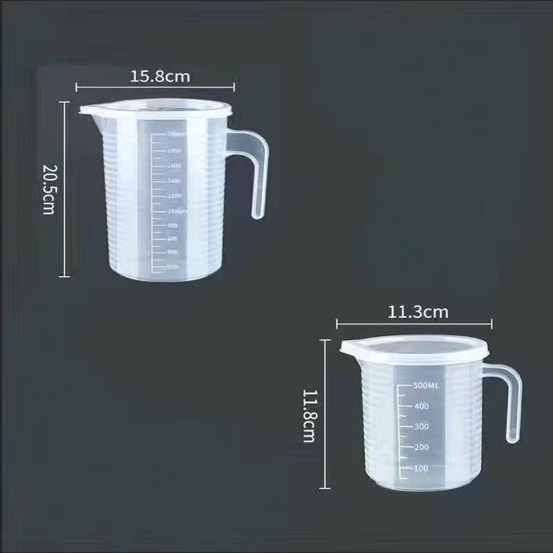 5000 ml Messbecher mit Graduierung und Deckel – Komplettes Set für Milchtee-Shops und den Heimgebrauch