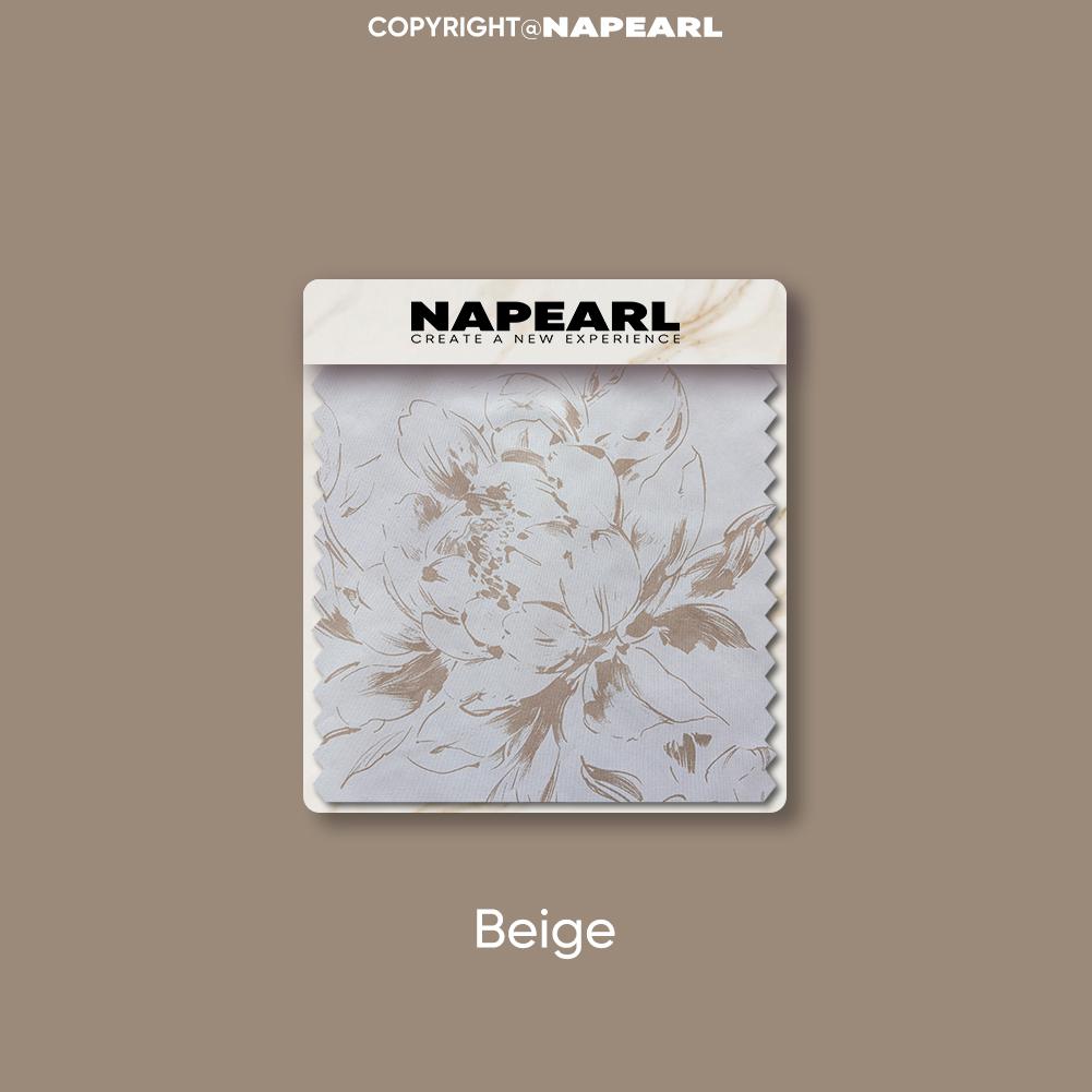 

1 шт. шторы NAPEARL во французском ретро-стиле с цветочным принтом, 100% полностью светонепроницаемые шторы для спальни, гостиной, балкона, окна для домашнего декора W150cm x L260cm бежевый