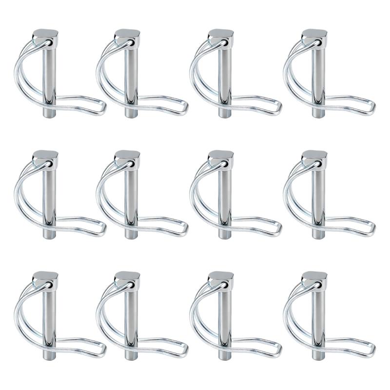 

12 Piece High Strength Plate D Shaped Foldable Latches Pins D Rings Locking Pins Ideal for Camping & Storage Needs 1