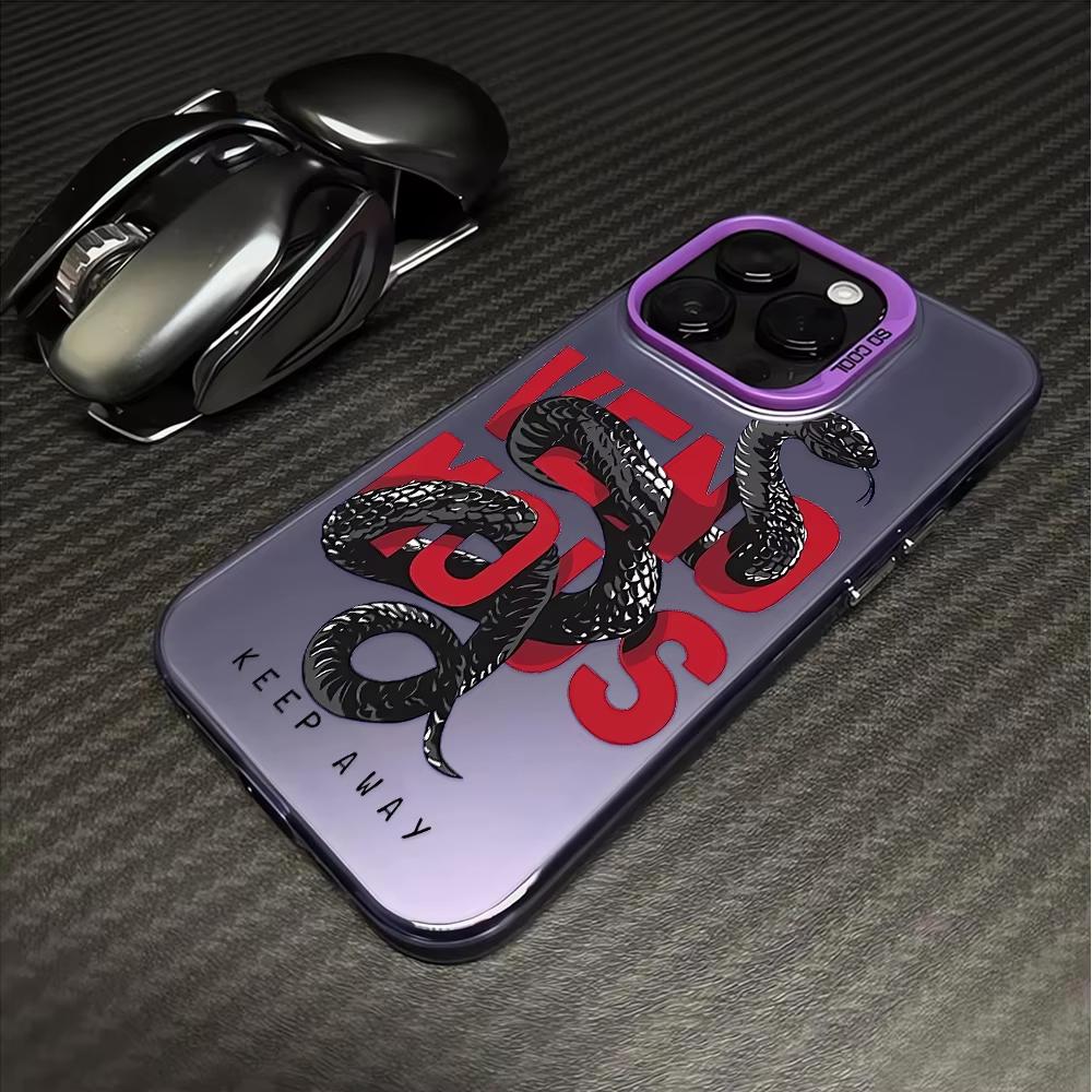 

Venomous’Snake Pattern Phone Case For Samsung Galaxy S26 S25 Ultra S24 S23 FE S22 S21 Plus A56 A55 A54 A53 A15 Hard Matte Cover Galaxy S20 Ultra фіолетовий