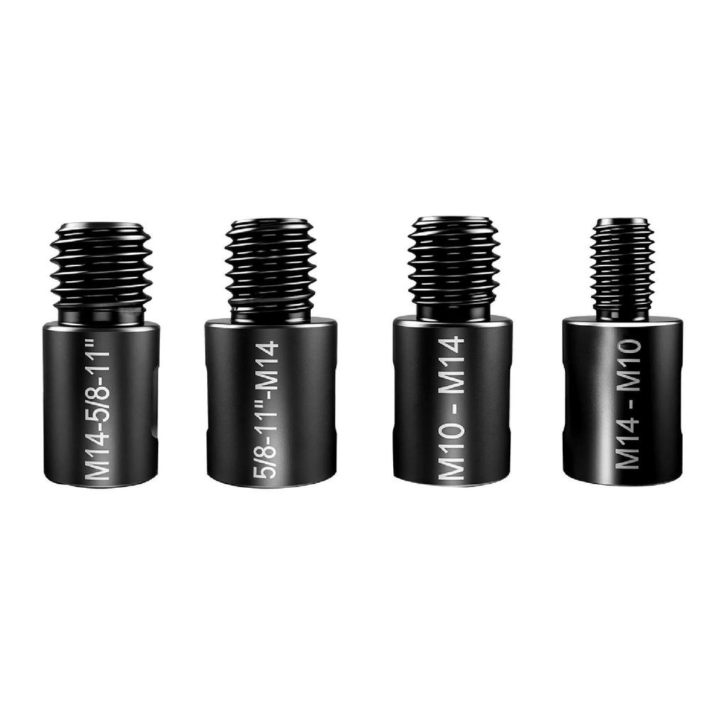 Universal Hole Saw Adapter: M10 to M14 to 5/8-11 Thread for Angle Grinder