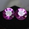 19.13 Ct Natural Pink Sapphire Round Cut CERTIFIED Pair Loose Gemstone Ceylon am-0061