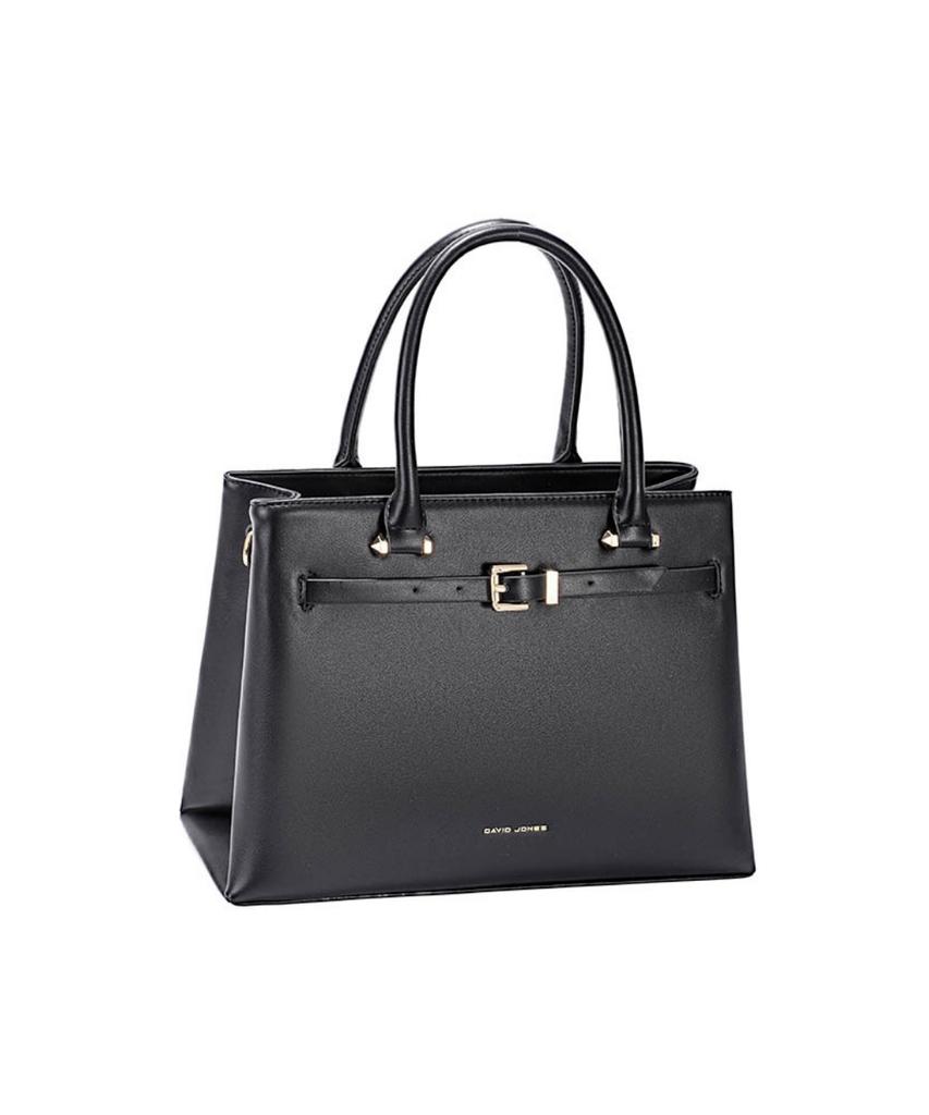 David Jones Madeleine 3-Way Belted Tote Leather Bag_Almond Milk (Cm8243)