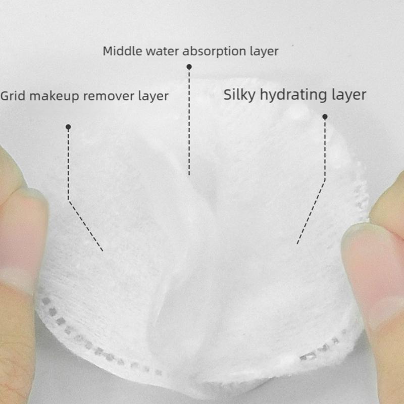 Lock Stitches Edging Cotton Rounds Thickened Texture For Effective Cosmetic Application Hypoallergenics Reusable Facials Pads