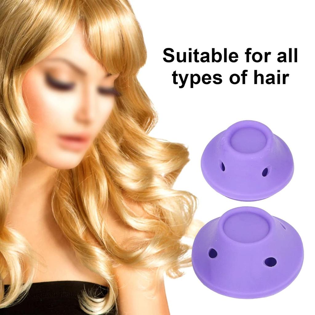 20 Pcs Soft Silicone Hair Curlers Set - Heatless Self Grip Curlers In Small and Large Sizes for All Hair Types, Portable and DIY Styling