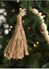Long Wooden Beaded Garland for Fireplace & Christmas Tree Decor