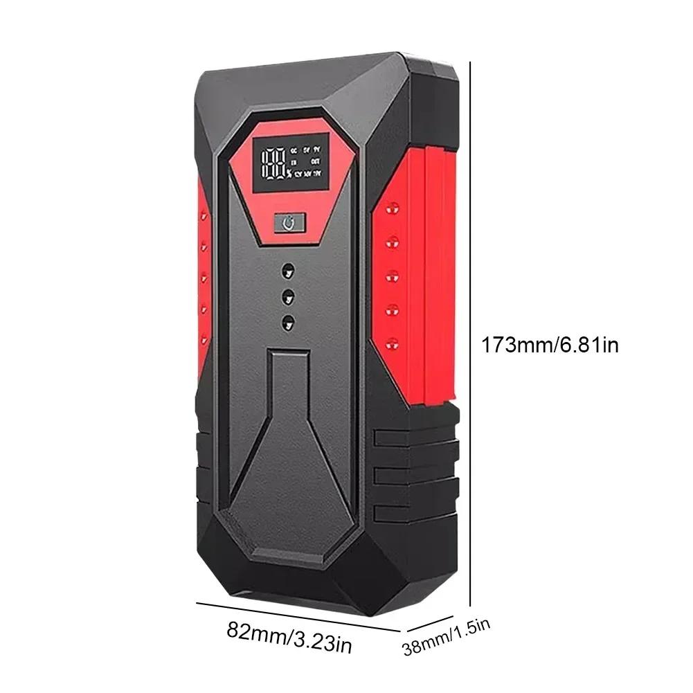 Car Jump Starter with LED Light Petrol Diesel Car Battery Charger 1200A Auto Battery Booster Buster 12V Car Emergency Booster