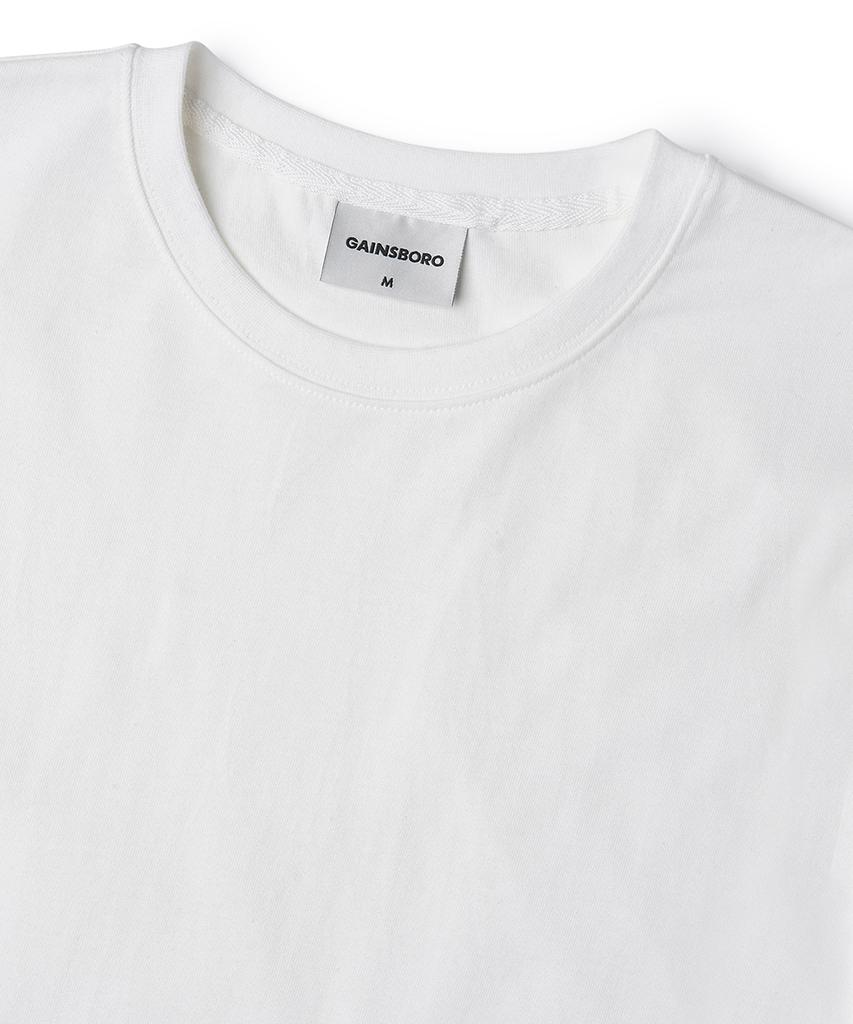 GAINSBORO Signature Crop Long Sleeve_White