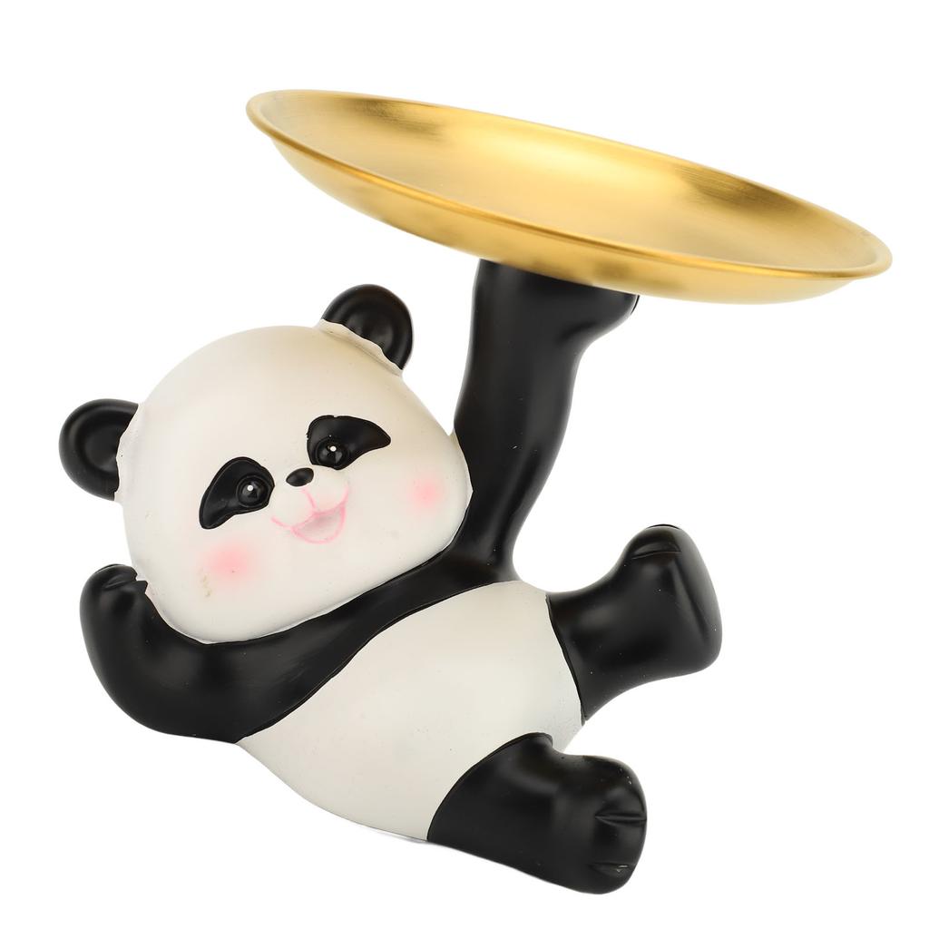 Resin Statue Decorative Tray Cute Animal Figurine Decor Entryway Table Key Holder for Bedroom