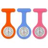Tragbare Silikon-Taschenuhr für Damen mit buntem Design und Zeitanzeigefunktion