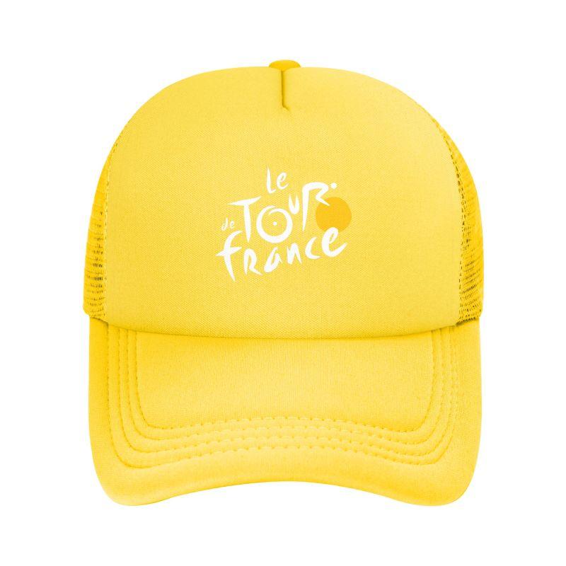 Tour De France Mesh Baseballpet Unisex Effen Kleur Truckerpet Zomer Ademend Verstelbare Snapback Pet Buiten Zonneklep Petten