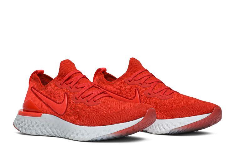Men's Sneakers Nike Epic React Flyknit 2 Chile Red Chile Red/Vast Grey-Black-Bright Crimson