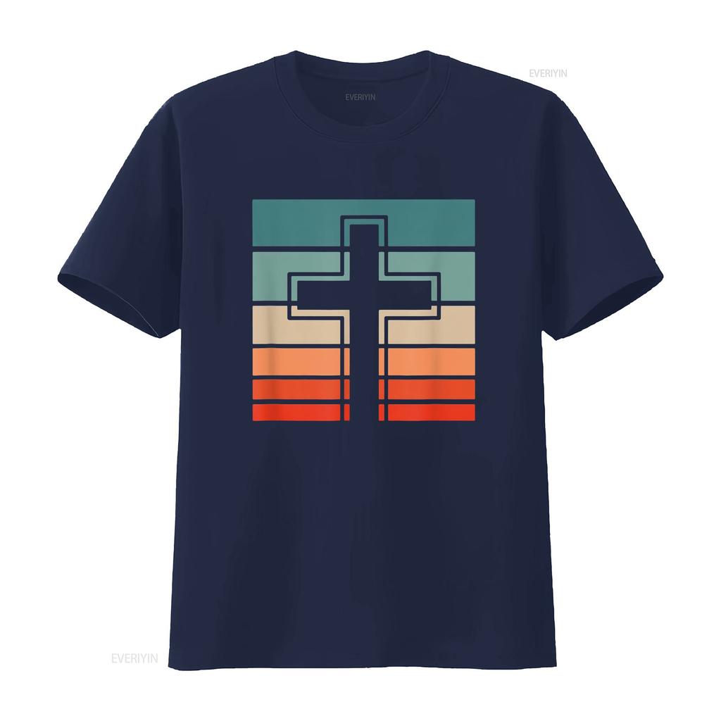 Jesus Cross Retro Style Vintage T Shirt vintage Washed Top For Everyday Wear Stylish Soft Comfortable graphic Stretched fashion