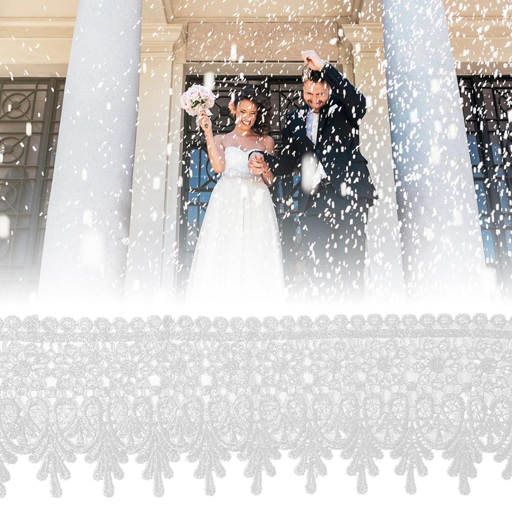 

5 ярдов полиэфирной пряжи, отделка ленты, поделки, сделай сам, швейные аксессуары, украшение одежды (белый) белый