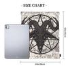 Pentagram Goat Skull Drawstring Backpack Sports Gym Water Resistant Bag Portable Sports Gym Sackpack for Training Shopping