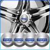 4pcs Car Wheel Center Hub Cap Stickers Rim Cover Emblem Decal For Volvo XC90 XC60 XC70 XC40 V90 V60 V40 C70 C30 S80