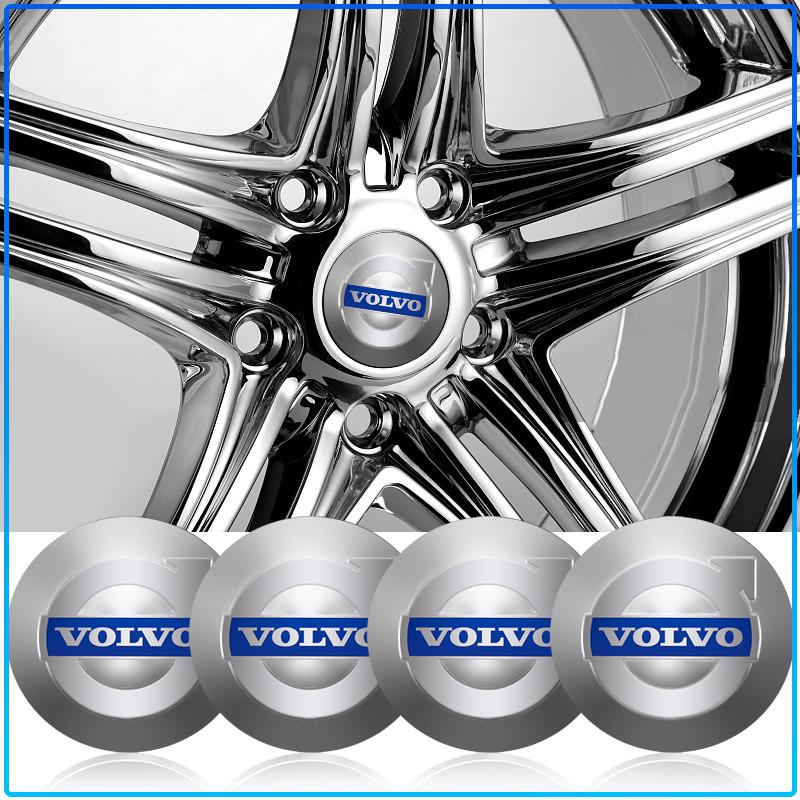 4pcs Car Wheel Center Hub Cap Stickers Rim Cover Emblem Decal For Volvo XC90 XC60 XC70 XC40 V90 V60 V40 C70 C30 S80