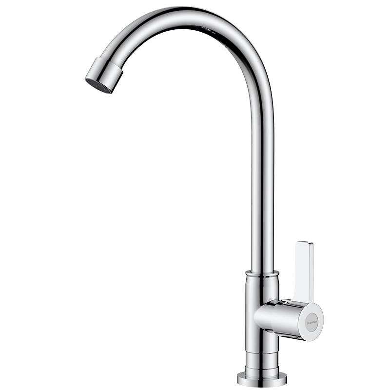 Sunrain Single Cold High Arch Kitchen Faucet TY040