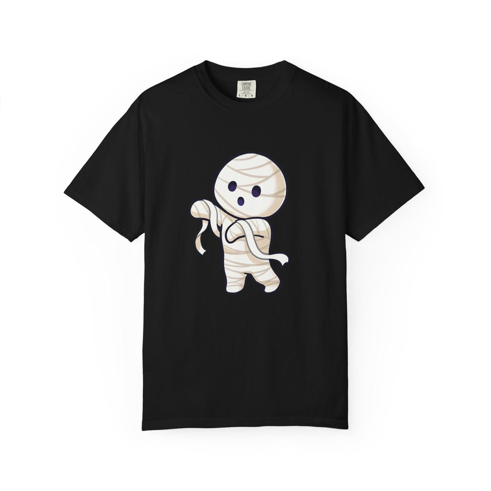 Mummy Cartoon T-Shirt, Fun Halloween Wear, Spooky Season, Unisex Tee, Halloween S
