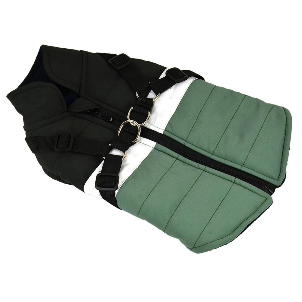 Haustier Hund Jacke mit Geschirr Winter warme Hundekleidung wasserdichte große Hundemantel für Labrador Chihuahua Französische Bulldogge Outfits