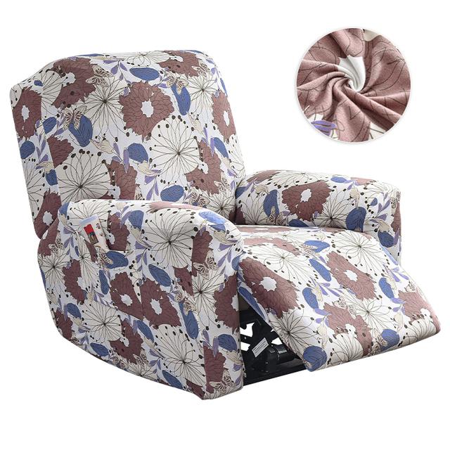 

Чехол для дивана-реклайнера с принтом, эластичный чехол для сидений с откидной спинкой для гостиной, нескользящий чехол для отдыха, чехлы на кресла для ленивого мальчика для домашнего декора 1 Seat