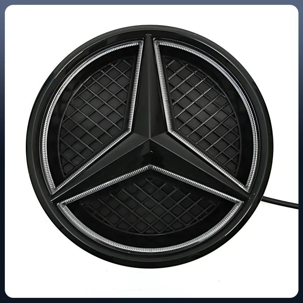 C200 E200 For Mercedes Benz For Mercedes Benz OE LED Emblem Light Car Glossy Black Front Grille Illuminated Logo Star Badge X253