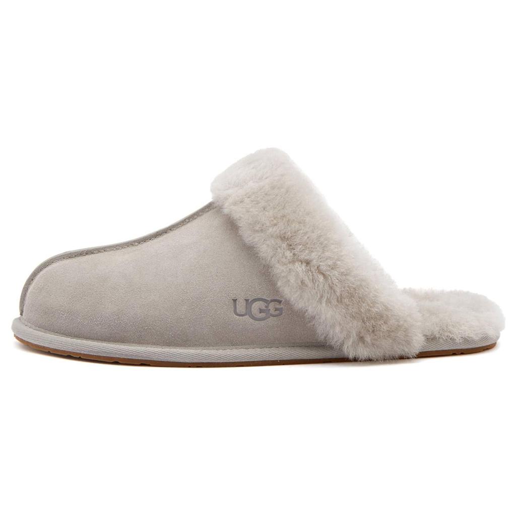 UGG Minimalist Leather Open-Toe Slippers Women slippers Gray 1106872-CPF
