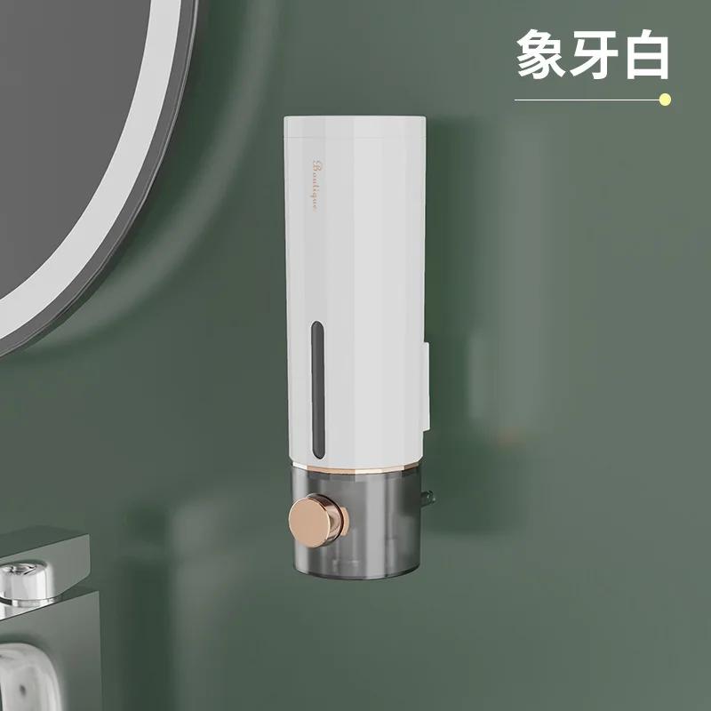 

Ручной настенный дозатор жидкого мыла для ванной комнаты, 450 мл, дезинфицирующее средство для рук, семейный отель, гель для душа, аксессуары для ванной комнаты белый