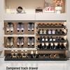 Shoe Cabinet with Kick Drawer and Slide Rail for Hallway